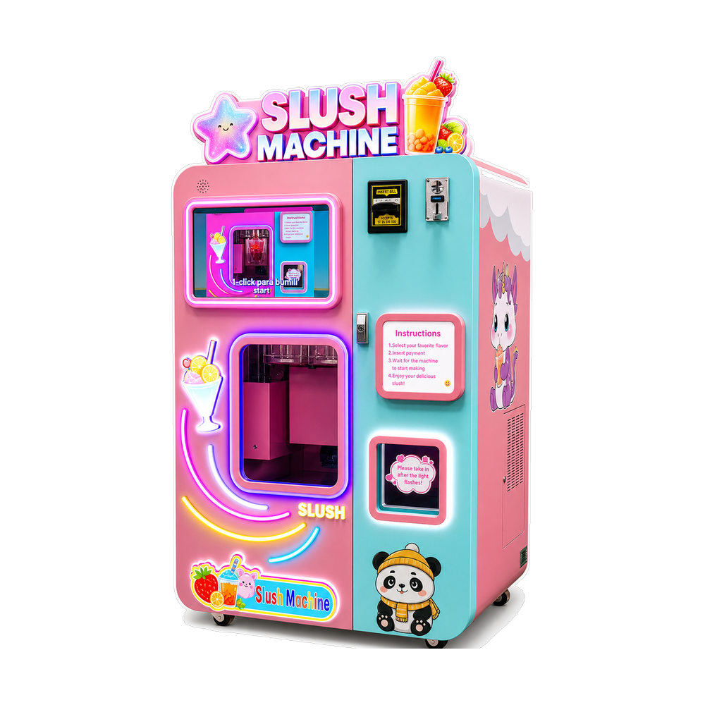 Smoothie and slush vending machine